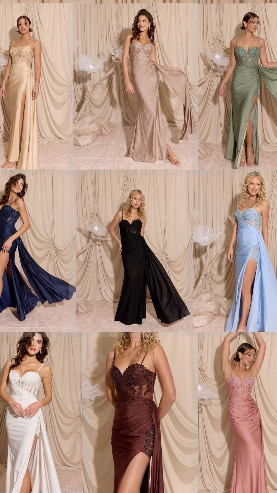 Noir Enchantment Lace Slit Gown
